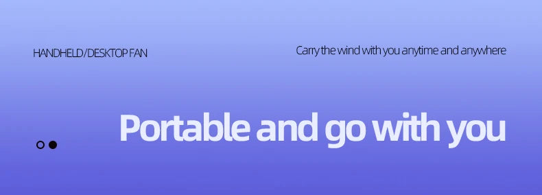 Portable Handheld Fan Mini Personal Highspeed Fan for Travel Outdoor Activities USB Fast Charging Mute Air Calculating Fan