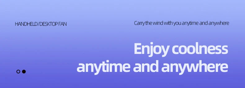 Portable Handheld Fan Mini Personal Highspeed Fan for Travel Outdoor Activities USB Fast Charging Mute Air Calculating Fan